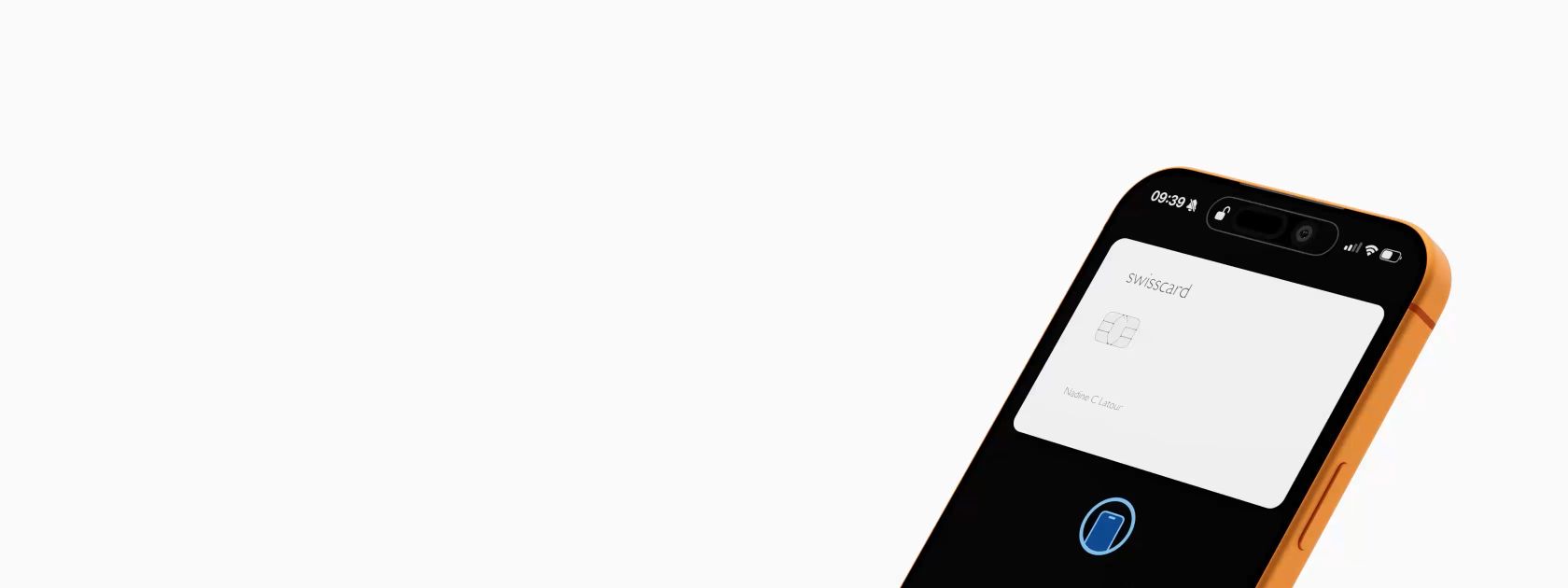 Swisscard-Kreditkarte in einer mobilen Wallet auf einem Smartphone